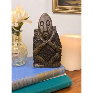 African Art “Abstract Thinker” Shona Sculpture, Zimbabwe Art, Serpentine Stone